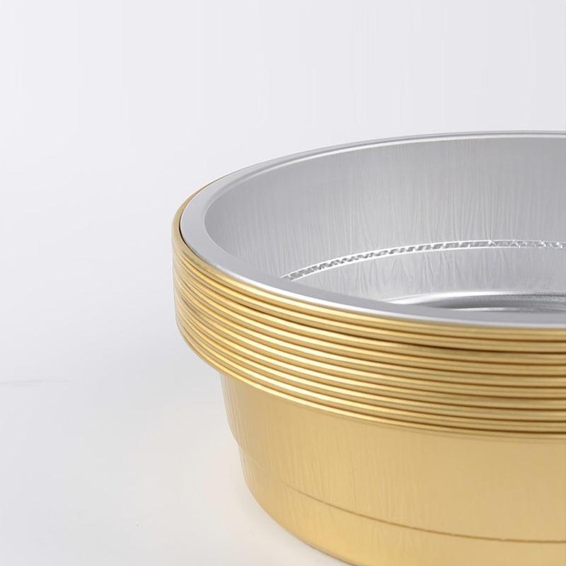 10pcs Eoonfirst 28oz Aluminum Foil Cupcake Baking Bowl with Lid