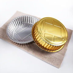 10pcs Eoonfirst 28oz Aluminum Foil Cupcake Baking Bowl with Lid