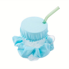 Reusable Drink Cover Scrunchie - Machine Washable - Fits Most Glasses
