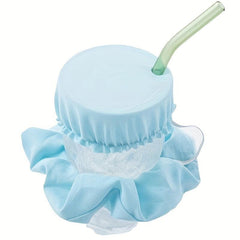 Reusable Drink Cover Scrunchie - Machine Washable - Fits Most Glasses