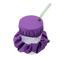 Reusable Drink Cover Scrunchie - Machine Washable - Fits Most Glasses