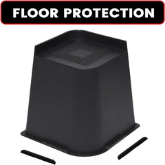 4pcs Bed Risers Support Up To 2721.55 KG Lift 10.16 cm Couch Sofa Table Chair