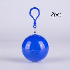 2 Pcs Portable Disposable Emergency Raincoats Waterproof Rain Poncho