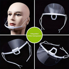 Transparent Anti-fog Face Mask Catering Protection Washable Mouth