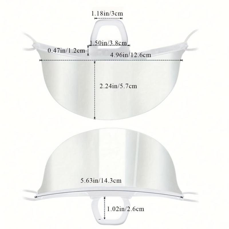 Transparent Anti-fog Face Mask Catering Protection Washable Mouth