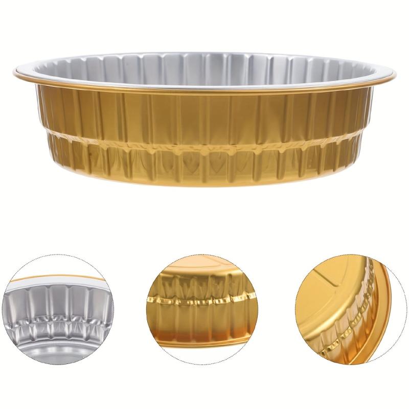 5pcs Aluminum Foil Air Fryer Liners Heavy Duty Disposable Baking Pans