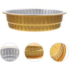 5pcs Aluminum Foil Air Fryer Liners Heavy Duty Disposable Baking Pans