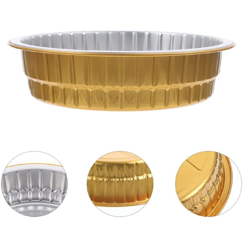 5pcs Aluminum Foil Air Fryer Liners Heavy Duty Disposable Baking Pans