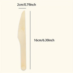 50-100 Pcs Disposable Knives 16.0 Cm Biodegradable Silverware Halloween Cutlery