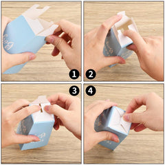 50pcs Popcorn Containers Small Paper Popcorn Bags Pink Cardboard Holders