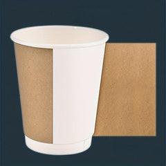 25pcs 400ml 12oz Disposable Paper Cups for Hot and Cold Beverages