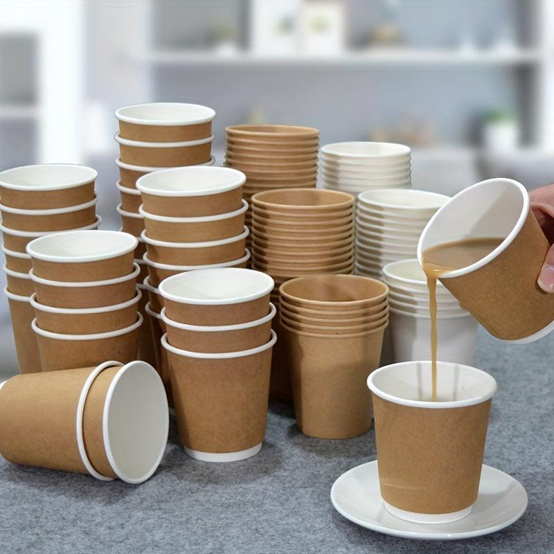 25pcs 400ml 12oz Disposable Paper Cups for Hot and Cold Beverages
