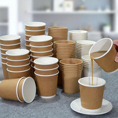 25pcs 400ml 12oz Disposable Paper Cups for Hot and Cold Beverages