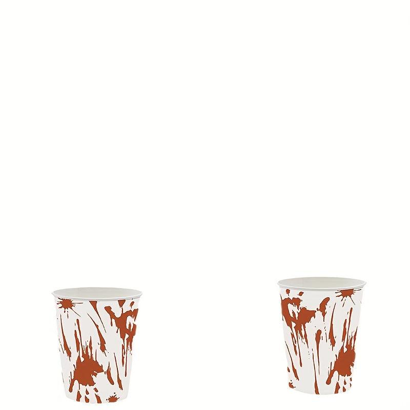 50 Pcs Disposable Halloween Cups 250ml 8 45oz Halloween Plastic Cups