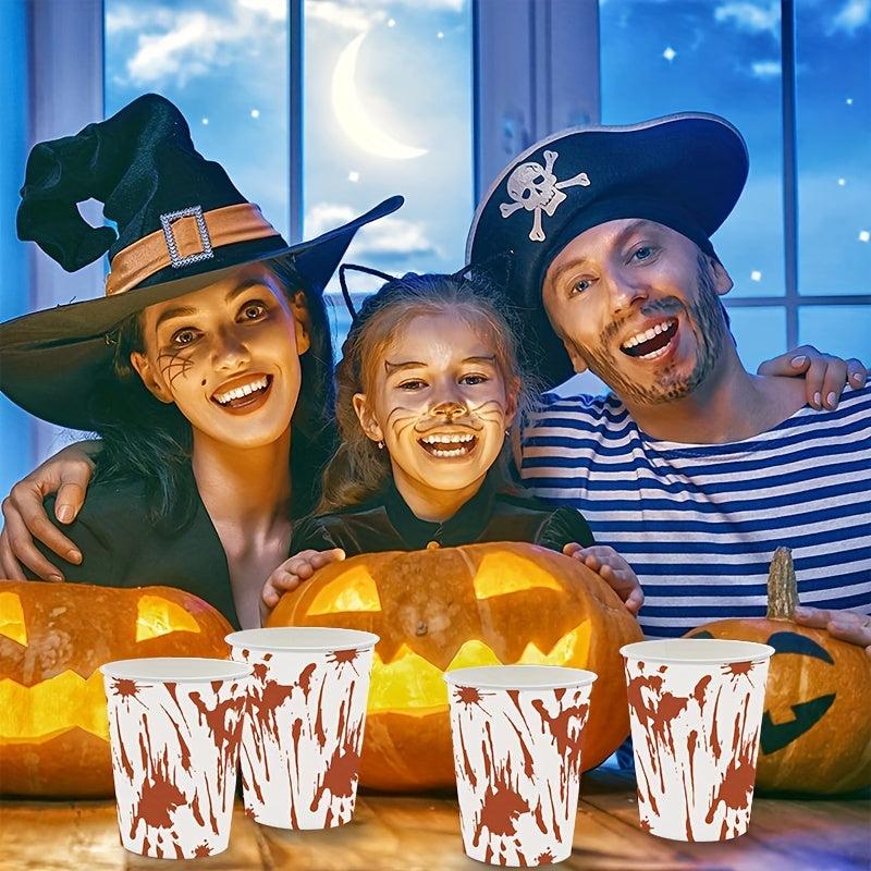 50 Pcs Disposable Halloween Cups 250ml 8 45oz Halloween Plastic Cups