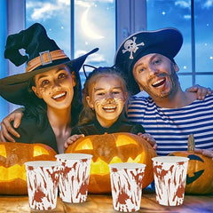 50 Pcs Disposable Halloween Cups 250ml 8 45oz Halloween Plastic Cups