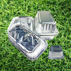 50pcs Aluminum Foil Bread Baking Mold Microwave Baking Tin