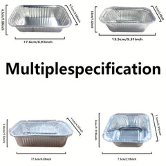 50pcs Aluminum Foil Bread Baking Mold Microwave Baking Tin