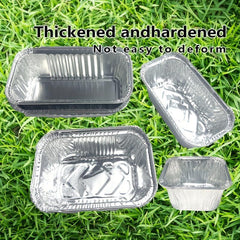 50pcs Aluminum Foil Bread Baking Mold Microwave Baking Tin