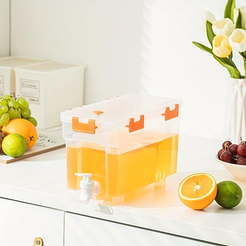 Beverage Bucket for Refrigerator & Beverage Maker, Juice Container with Lid