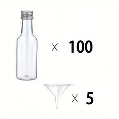 50 100pcs 1 7oz 50ml Mini Liquor Bottles with Lids and Funnels