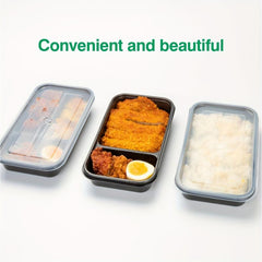 20pcs Disposable Food Boxes Japanese Takeaway Lunch Box PP Plastic Lunch Box