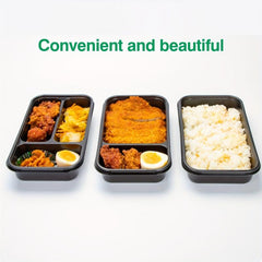 20pcs Disposable Food Boxes Japanese Takeaway Lunch Box PP Plastic Lunch Box