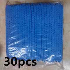 98pcs Disposable Waterproof Shower Caps Elastic Hair Processing Caps