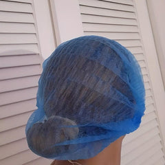 98pcs Disposable Waterproof Shower Caps Elastic Hair Processing Caps