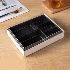 3pcs Disposable Fast Food Box Sushi Seafood Salad Packaging Containers
