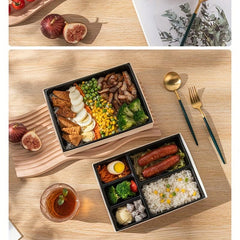 3pcs Disposable Fast Food Box Sushi Seafood Salad Packaging Containers