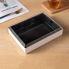 3pcs Disposable Fast Food Box Sushi Seafood Salad Packaging Containers