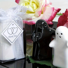 2pcs Ceramic Bottle Set Salt Pepper Shaker Seasoning Rack