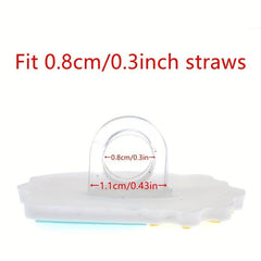 25pcs Colorful Butterflies Straw Toppers for Tumblers