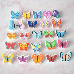 25pcs Colorful Butterflies Straw Toppers for Tumblers