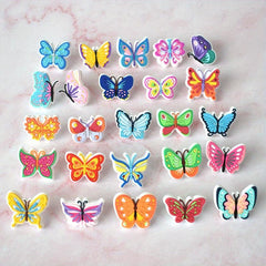 25pcs Colorful Butterflies Straw Toppers for Tumblers