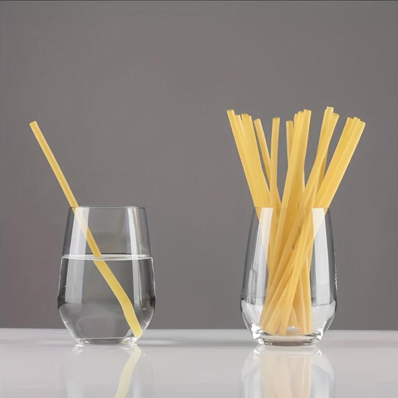 100pcs Wheat Rod Straws Halloween Party Supplies