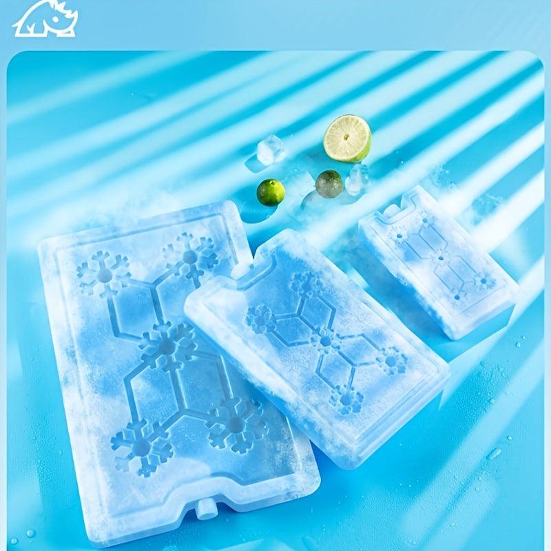 2pcs Reusable Ice Box for Food Preservation & Transportation