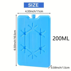 2pcs Reusable Ice Box for Food Preservation & Transportation