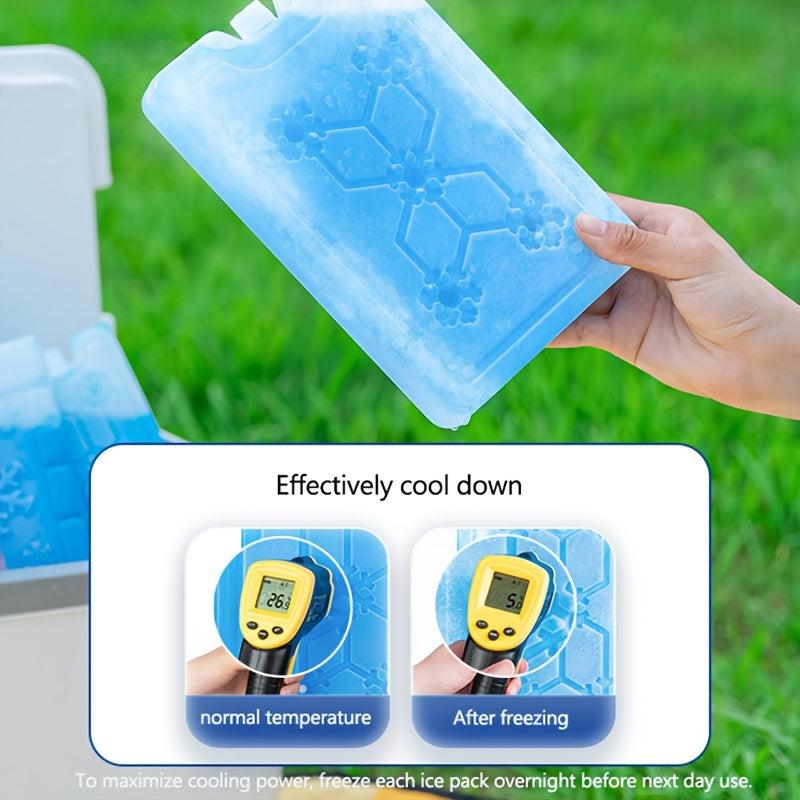 2pcs Reusable Ice Box for Food Preservation & Transportation