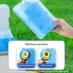 2pcs Reusable Ice Box for Food Preservation & Transportation
