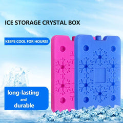 2pcs Reusable Ice Box for Food Preservation & Transportation