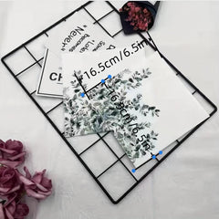 20 Pack Fine Leaf Printed Disposable Napkins Soft Absorbent Handkerchiefs