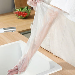 10pcs Disposable Long Dishwashing Gloves Tight Durable Waterproof Gloves