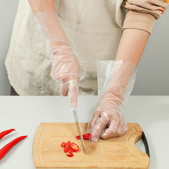 10pcs Disposable Long Dishwashing Gloves Tight Durable Waterproof Gloves
