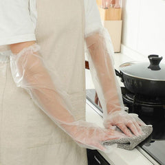 10pcs Disposable Long Dishwashing Gloves Tight Durable Waterproof Gloves