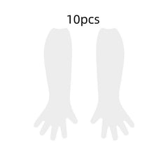 10pcs Disposable Long Dishwashing Gloves Tight Durable Waterproof Gloves