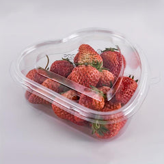 5pcs Heart-shaped Disposable Fruit Box 500g Thickened Fruit Packaging Box
