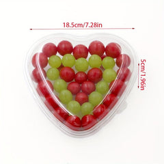 5pcs Heart-shaped Disposable Fruit Box 500g Thickened Fruit Packaging Box
