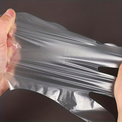 100-200 Plastic Disposable Gloves for Cooking Meal Preping Kitchen BBQ Cleaning